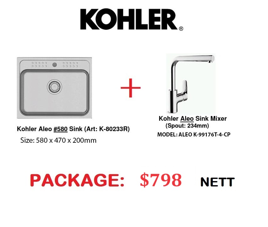 KOHLER SINK PACKAGE x